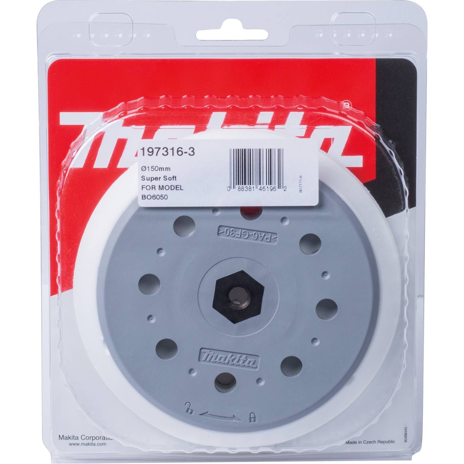 Makita 197316-3 6" Round Backing Pad, Hook & Loop - Image 5