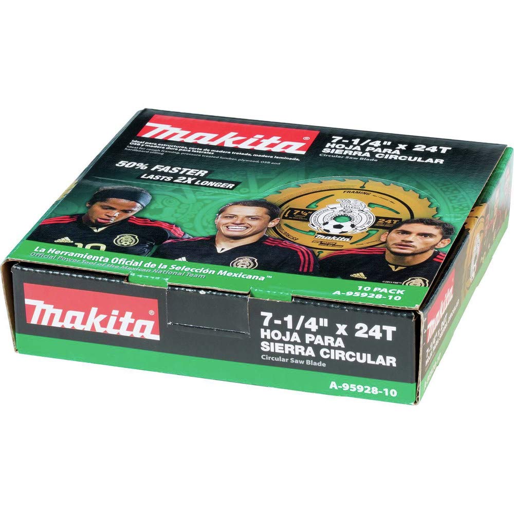 Makita A-95928-10 7-1/4” 24T MNT Carbide-Tipped Ultra-Coated Framing Blade, 10/pk - Image 3