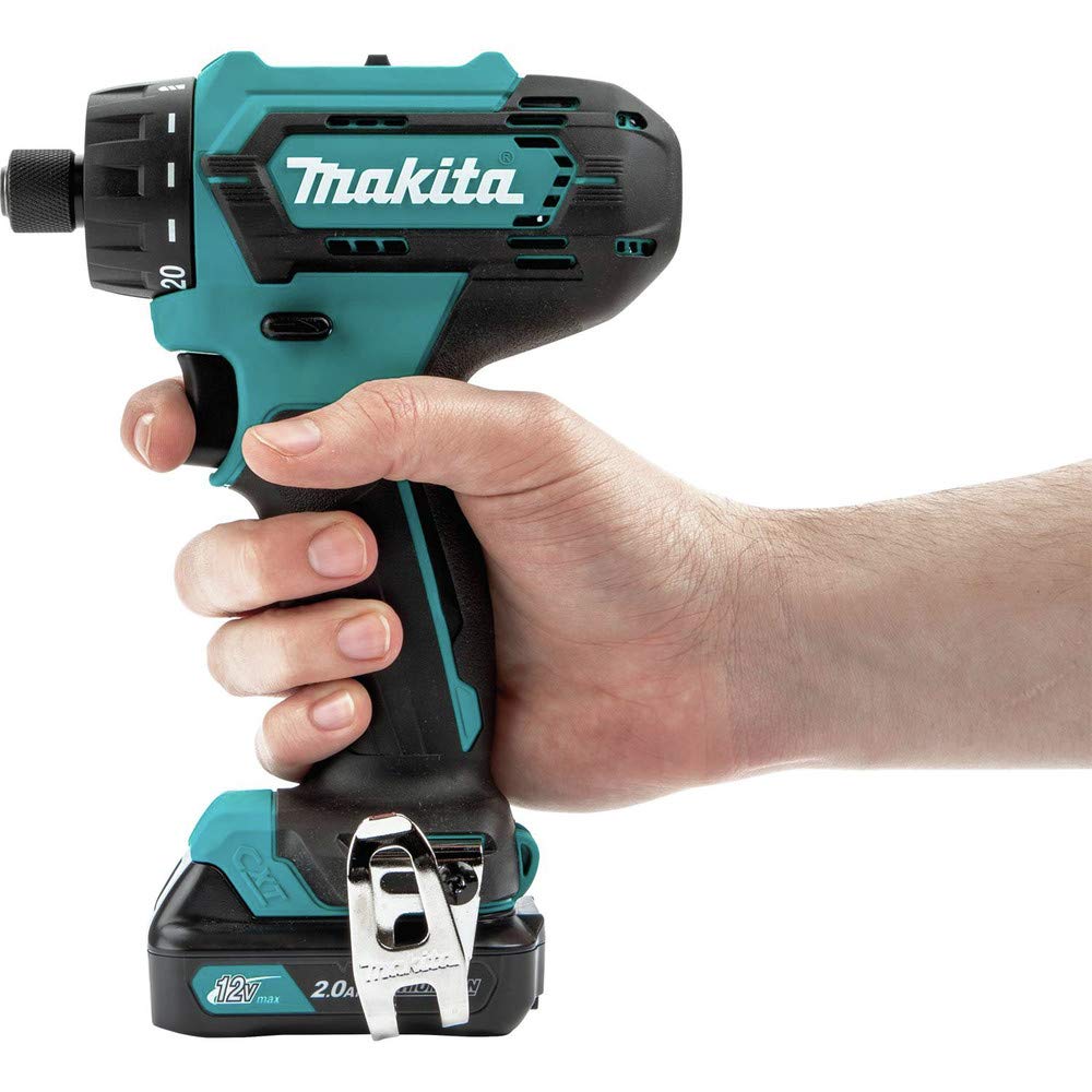 Makita FD10R1 12V max CXT® Lithium-Ion Cordless 1/4" Hex Driver-Drill Kit (2.0Ah) - Image 4