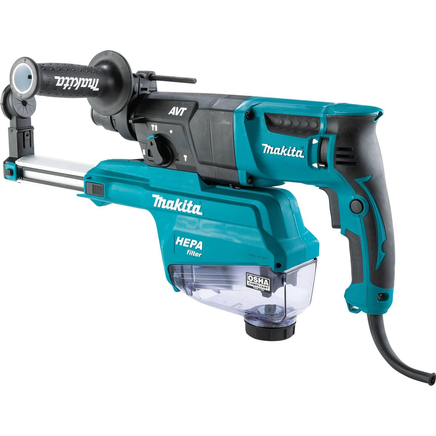 Makita HR2653 1" SDS-PLUS AVT® Rotary Hammer, HEPA Dust Extractor (Pistol Grip) - Image 4