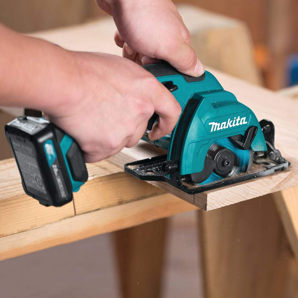 Makita SH02R1 12V max CXT® Lithium-Ion Cordless 3-3/8" Circular Saw Kit (2.0Ah) - Image 3