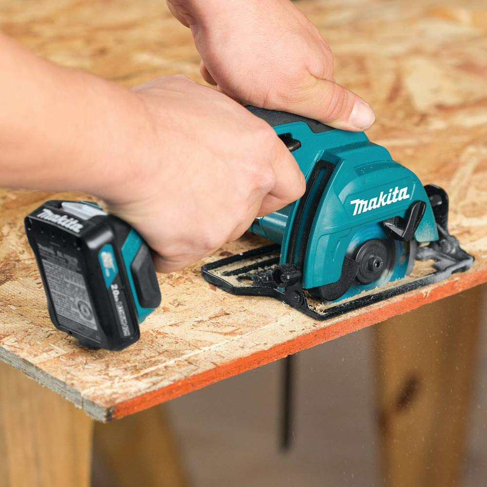 Makita SH02R1 12V max CXT® Lithium-Ion Cordless 3-3/8" Circular Saw Kit (2.0Ah) - Image 4