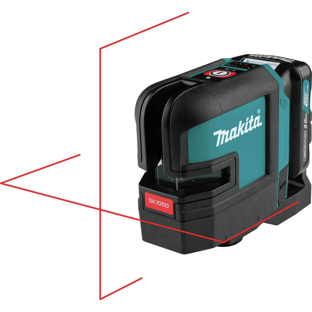 Makita SK105DNAX 12V max CXT® Lithium-Ion Cordless Self-Leveling Cross-Line Red Beam Laser Kit (2.0Ah) - Image 6