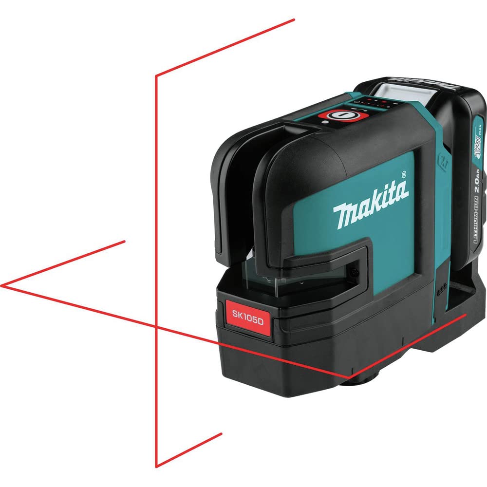 Makita SK105DNAX 12V max CXT® Lithium-Ion Cordless Self-Leveling Cross-Line Red Beam Laser Kit (2.0Ah) - Image 7