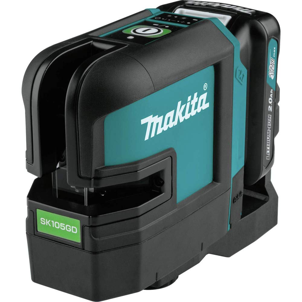 Makita SK105GDNAX 12V max CXT® Lithium-Ion Cordless Self-Leveling Cross-Line Green Beam Laser Kit (2.0Ah) - Image 3