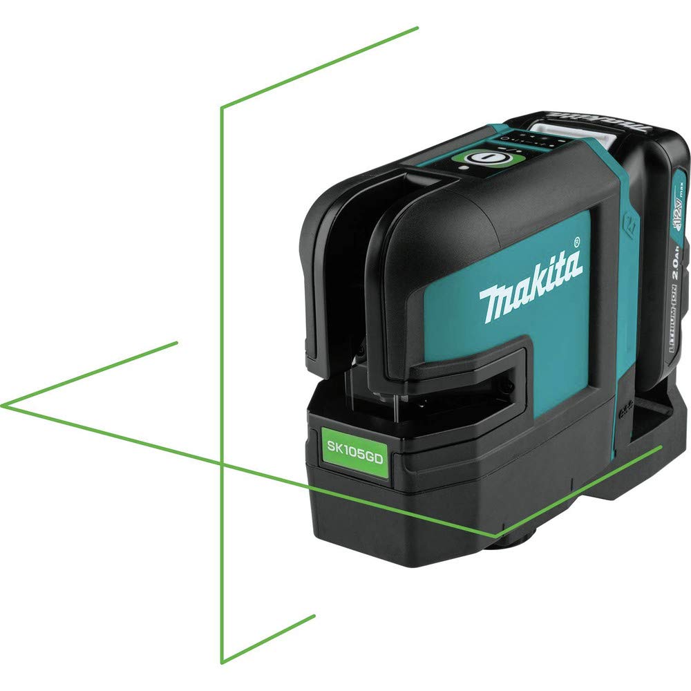 Makita SK105GDNAX 12V max CXT® Lithium-Ion Cordless Self-Leveling Cross-Line Green Beam Laser Kit (2.0Ah) - Image 7