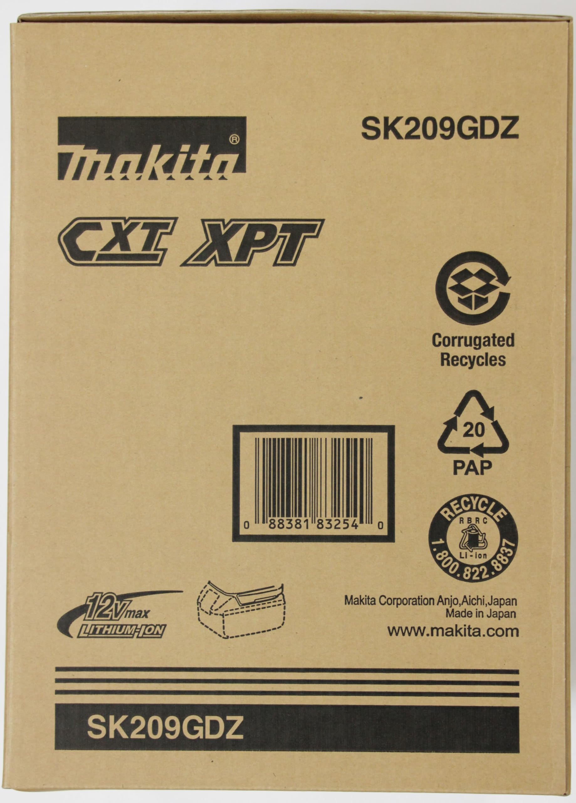 Makita SK209GDZ 12V max CXT Lithium-Ion Cordless Self-Leveling Multi-Line/Plumb Point Green Beam Laser, Tool Only - Image 20