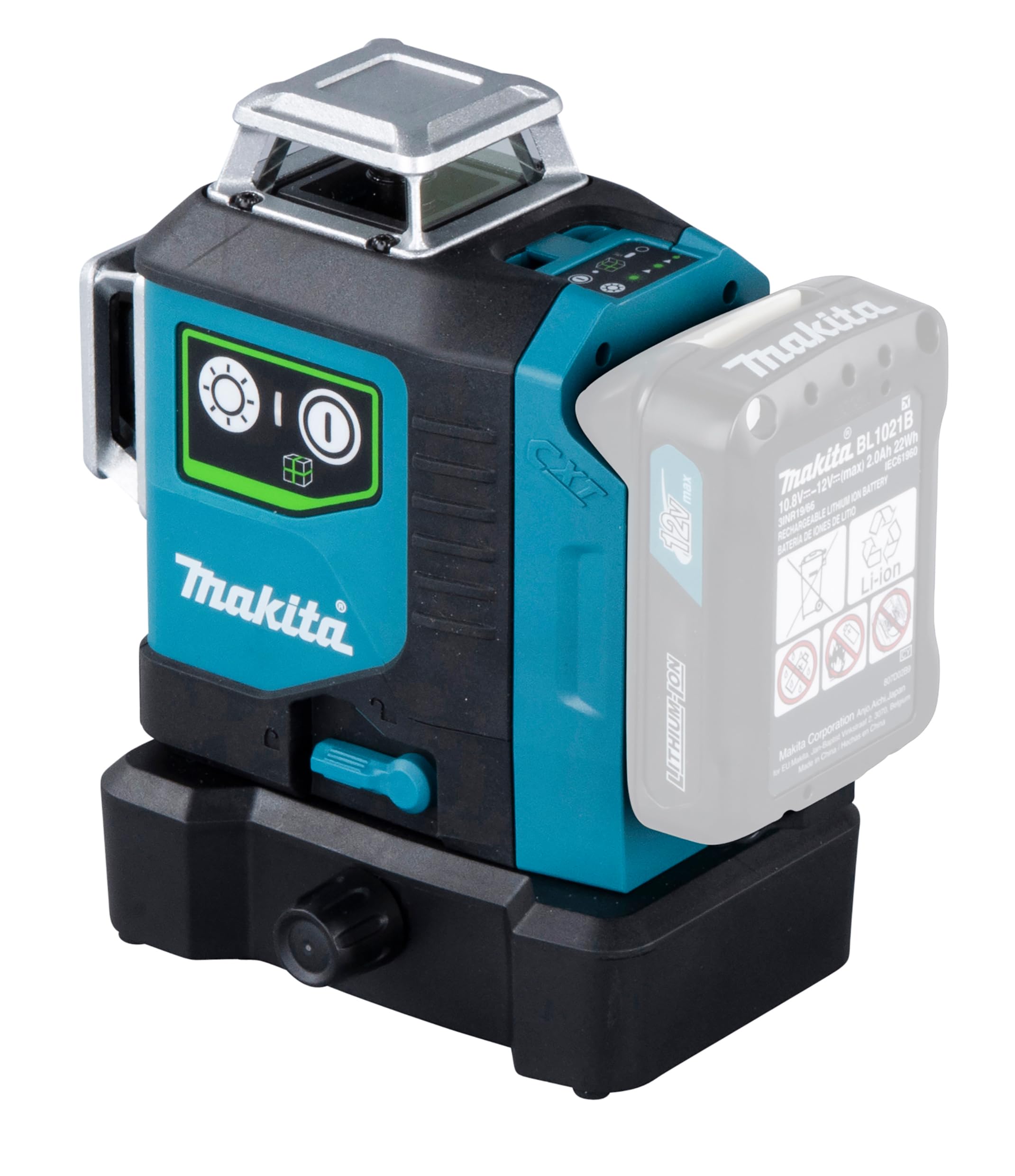 Makita SK700GD 12V max CXT® Lithium-Ion Cordless Self-Leveling 360° 3-Plane Green Laser, Class II, 510-530 nm, <2 mW, Tool Only - Image 4