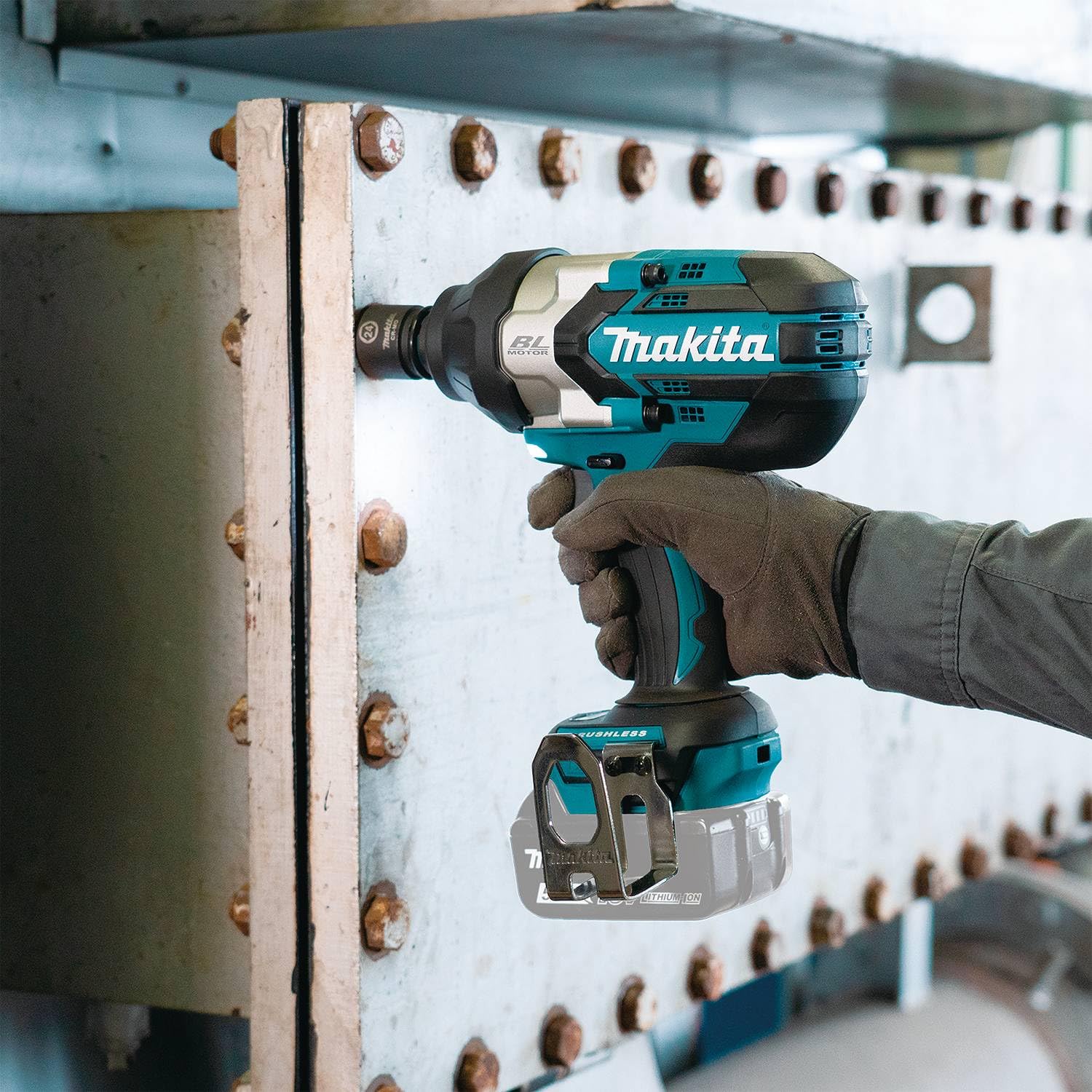 Makita XWT19XVZ 18V LXT® Lithium-Ion Brushless Cordless 3-Speed 1/2" Sq. Drive Utility Impact Wrench w/Detent Anvil, Tool Only - Image 11